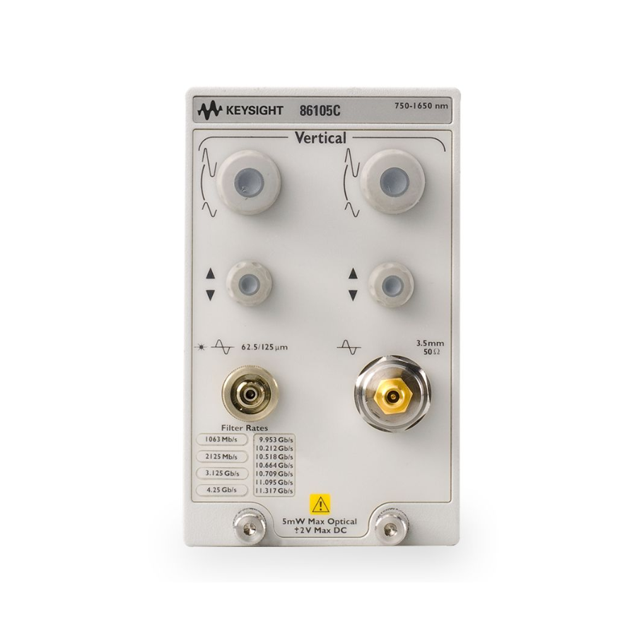 Keysight 86105C 9 GHz光学/ 20 GHz电采样模块